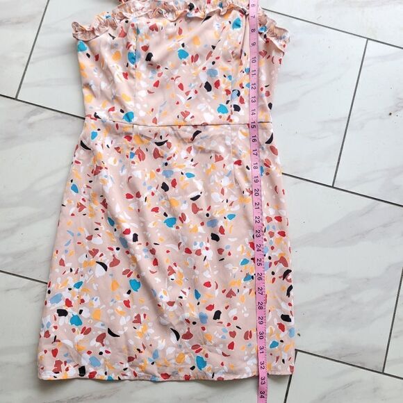 Lost and Wander Santa Rosa Blush Print Ruffled Mini Dress - Picture 7 of 7